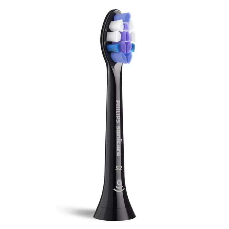 Philips Sensitive HX6052/88 2 vnt. šepetėlių galvučių rinkinys, 2 vnt., juoda, 3 mėn., itin minkšta, Philips, Philips Sonicare