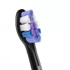 Dantų šepetėlių galvutės Philips HX6054/88 — 4 vnt. pakuotė, itin minkšti šereliai, juodos
