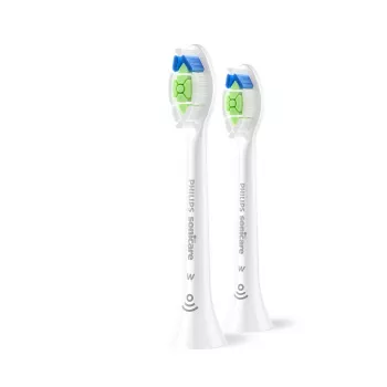 Dantų šepetėlių galvutės Philips HX6062/87 keičiamos 2 vnt. pakuotėje, vidutinio kietumo šereliai, baltos