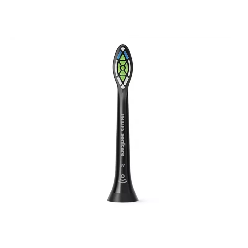 Philips Sonicare Optimal White HX6062/88 2 vnt. šepetėlių galvučių rinkinys, 2 vnt., Juoda, 3 mėn., Vidutinio kietumo, 62000 judesių per minutę, Philips
