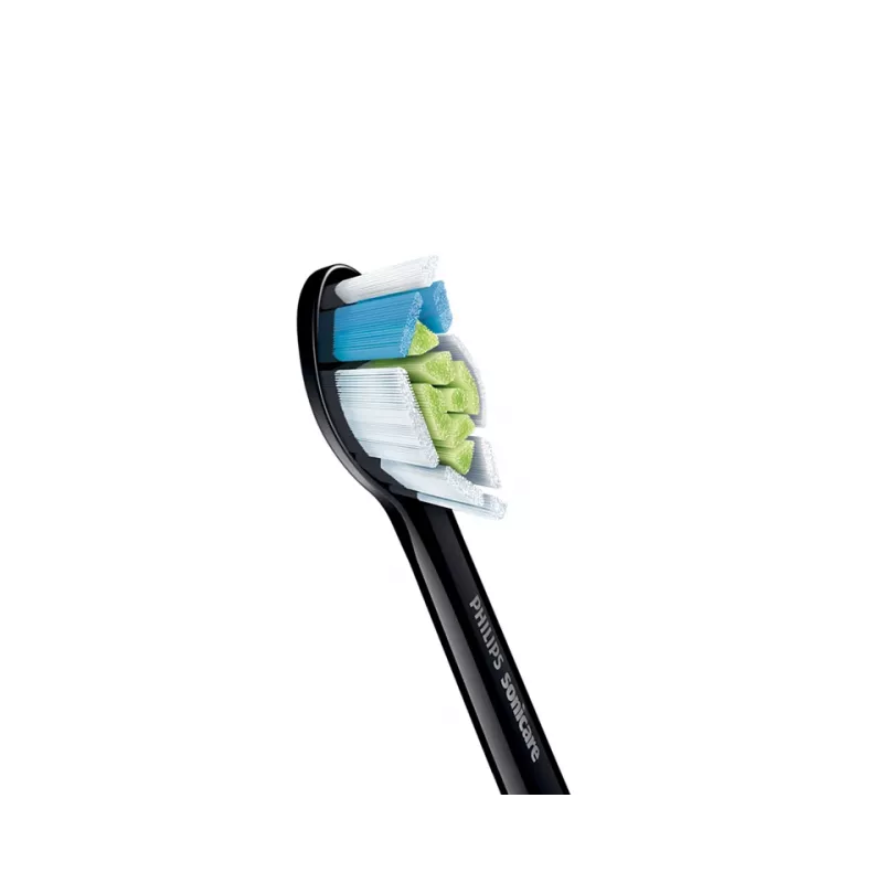 Philips Sonicare Optimal White HX6062/88 2 vnt. šepetėlių galvučių rinkinys, 2 vnt., Juoda, 3 mėn., Vidutinio kietumo, 62000 judesių per minutę, Philips