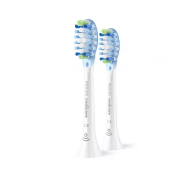 Philips Premium Plaque Defence HX9042/87 2 vnt. šepetėlių galvutės, 2 vnt., balta, 3 mėn., vidutinė, Philips
