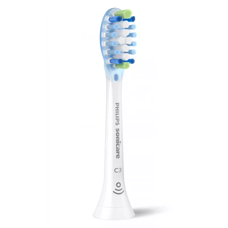 Philips Premium Plaque Defence HX9042/87 2 vnt. šepetėlių galvutės, 2 vnt., balta, 3 mėn., vidutinė, Philips