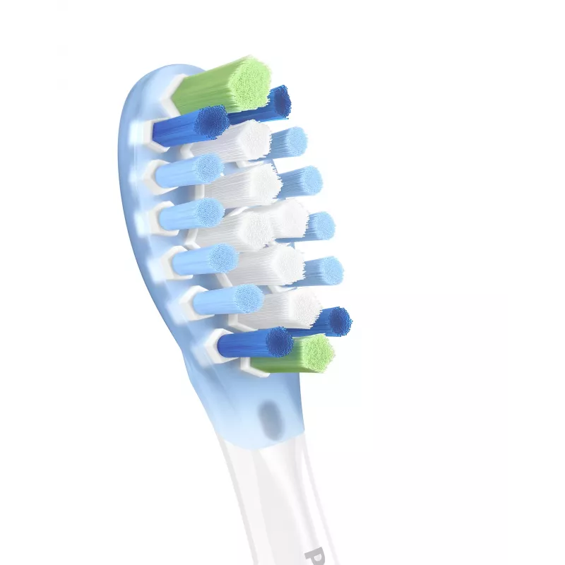 Philips Premium Plaque Defence HX9042/87 2 vnt. šepetėlių galvutės, 2 vnt., balta, 3 mėn., vidutinė, Philips