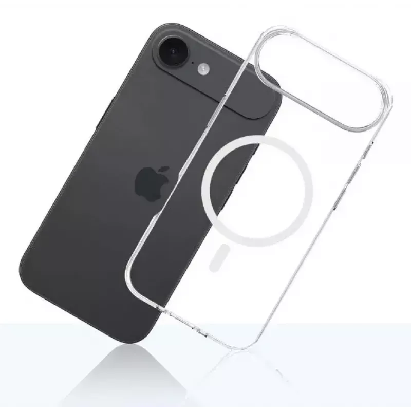 3MK telefono dėklas Apple iPhone 17 Air — permatomas TPU/PU dėklas, tinka 6,5 colių (16,5 cm) ekranui