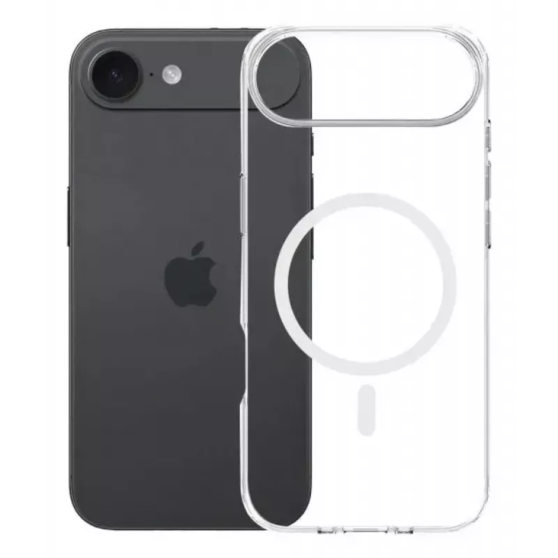 3MK telefono dėklas Apple iPhone 17 Air — permatomas TPU/PU dėklas, tinka 6,5 colių (16,5 cm) ekranui