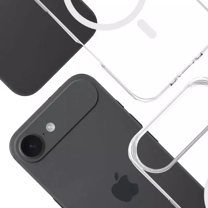 3MK telefono dėklas Apple iPhone 17 Air — permatomas TPU/PU dėklas, tinka 6,5 colių (16,5 cm) ekranui