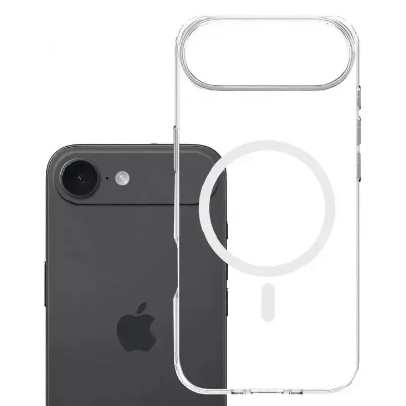 3MK telefono dėklas Apple iPhone 17 Air — permatomas TPU/PU dėklas, tinka 6,5 colių (16,5 cm) ekranui