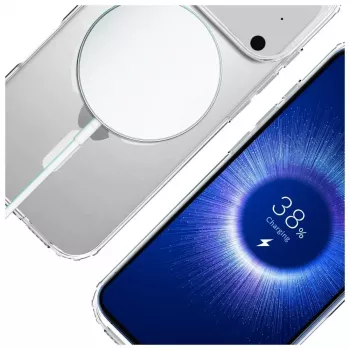 Apsauginis dėklas 3MK Armor MagCase, skirtas Apple iPhone 17 Pro, magnetinis tvirtinimas, permatoma / dūminė apdaila