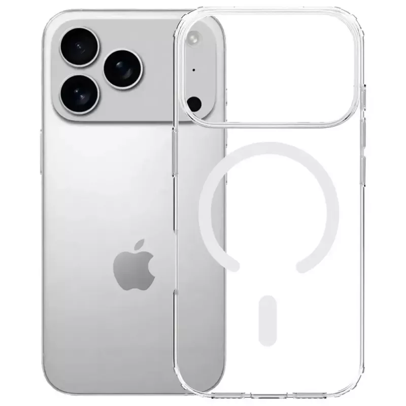 Apsauginis dėklas 3MK Armor MagCase, skirtas Apple iPhone 17 Pro, magnetinis tvirtinimas, permatoma / dūminė apdaila