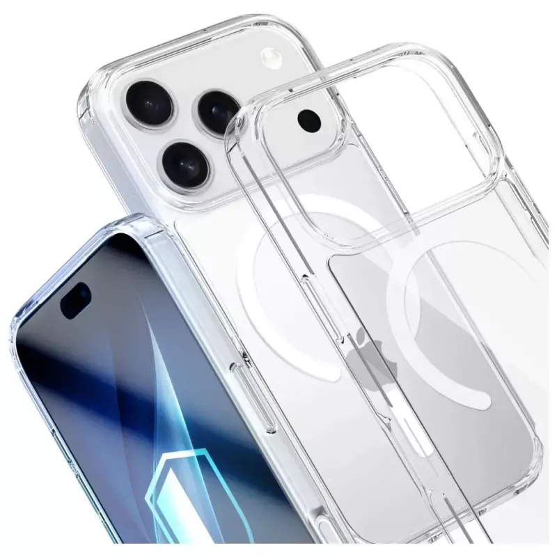Apsauginis dėklas 3MK Armor MagCase, skirtas Apple iPhone 17 Pro, magnetinis tvirtinimas, permatoma / dūminė apdaila