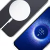 Telefono dėklas 3MK, skirtas Apple iPhone 17, permatomas TPU/PU dėklas, 6,3 colio (16 cm) ekranui