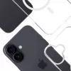 Telefono dėklas 3MK, skirtas Apple iPhone 17, permatomas TPU/PU dėklas, 6,3 colio (16 cm) ekranui