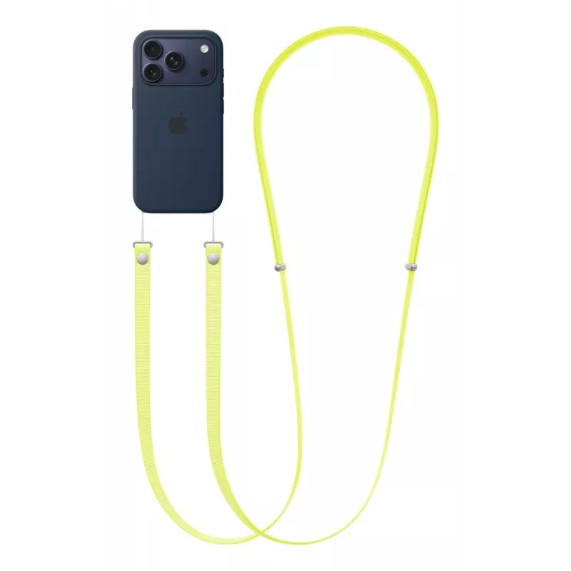 „Apple“ kryžminis dirželis, Neon Geltona, 2,08 m, rPET, nerūdijantis plienas