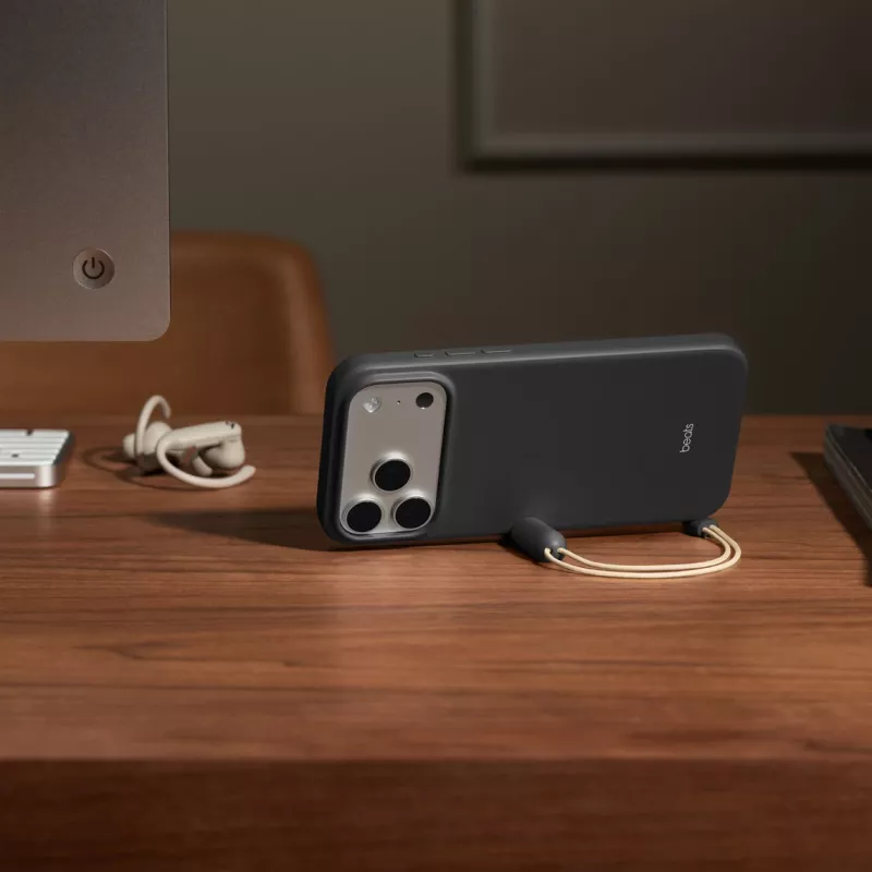 APPLE Beats iPhone 17 Pro Max - Dėklas su atrama, MagSafe ir kameros valdymu - Granito pilkumo