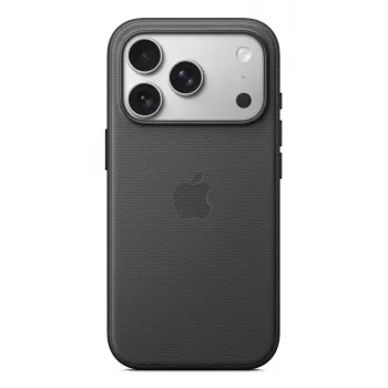 Dangtelis Apple iPhone 17 Pro TechWoven Case su MagSafe Juoda
