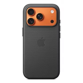 Dangtelis Apple iPhone 17 Pro TechWoven Case su MagSafe Juoda