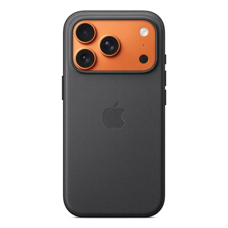 Dangtelis Apple iPhone 17 Pro TechWoven Case su MagSafe Juoda