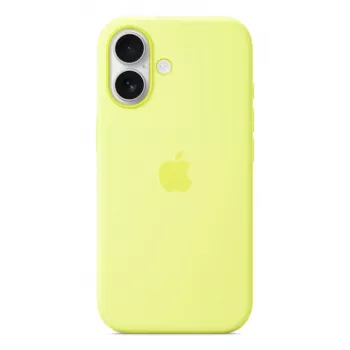 Dėklas Apple iPhone 17 Silikoninis dėklas su MagSafe Neon Geltona