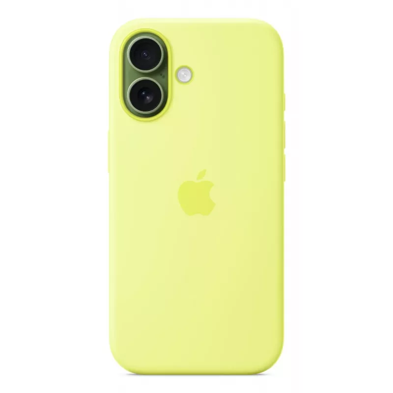 Dėklas Apple iPhone 17 Silikoninis dėklas su MagSafe Neon Geltona