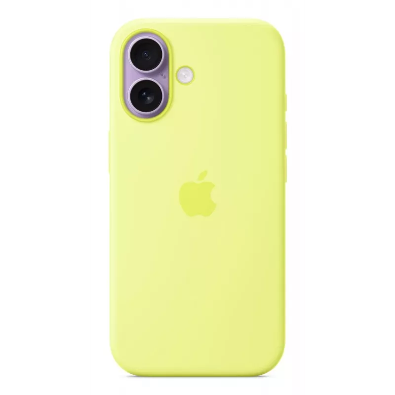 Dėklas Apple iPhone 17 Silikoninis dėklas su MagSafe Neon Geltona