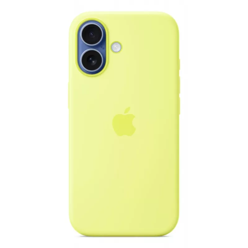 Dėklas Apple iPhone 17 Silikoninis dėklas su MagSafe Neon Geltona
