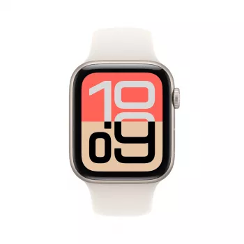 Apple Watch SE 3 GPS 44mm Starlight aliuminio korpusas su Starlight sportine apyranke M/L