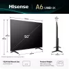 Hisense 50A6Q televizorius 127 cm (50 colių) 4K Ultra HD išmanusis televizorius Wi-Fi juodas 200 cd/m²