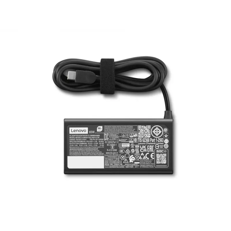 Lenovo 4X21S91187 maitinimo adapteris Vidinis 65 W Juodas