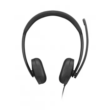 Lenovo VoIP Headset 5000 Laidinės ausinės su galvos lankeliu Biurui / Skambučių centrui USB Type-C Juodos