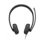 Lenovo VoIP Headset 5000 Laidinės ausinės su galvos lankeliu Biurui / Skambučių centrui USB Type-C Juodos