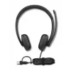 Lenovo VoIP Headset 5000 Laidinės ausinės su galvos lankeliu Biurui / Skambučių centrui USB Type-C Juodos