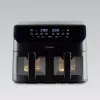 Karšto oro gruzdintuvė Maestro MR-758, du krepšeliai po 2×4,5 l talpos, 1400–1800W, reguliuojama 80–200°C, 8 programos, 30 min laikmatis