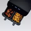 Karšto oro gruzdintuvė Maestro MR-758, du krepšeliai po 2×4,5 l talpos, 1400–1800W, reguliuojama 80–200°C, 8 programos, 30 min laikmatis