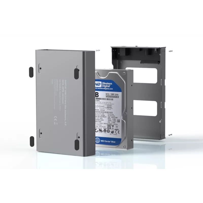 HDD korpusas Digitus DA-71106-1 USB 3.0 3.5 colio SATA 16TB aliuminis