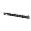 DIGITUS PDU - 1U aliuminis stovas 7x apsauginiai lizdai 16A 4000W 250VAC 50/60Hz 1x grandinės pertraukiklis