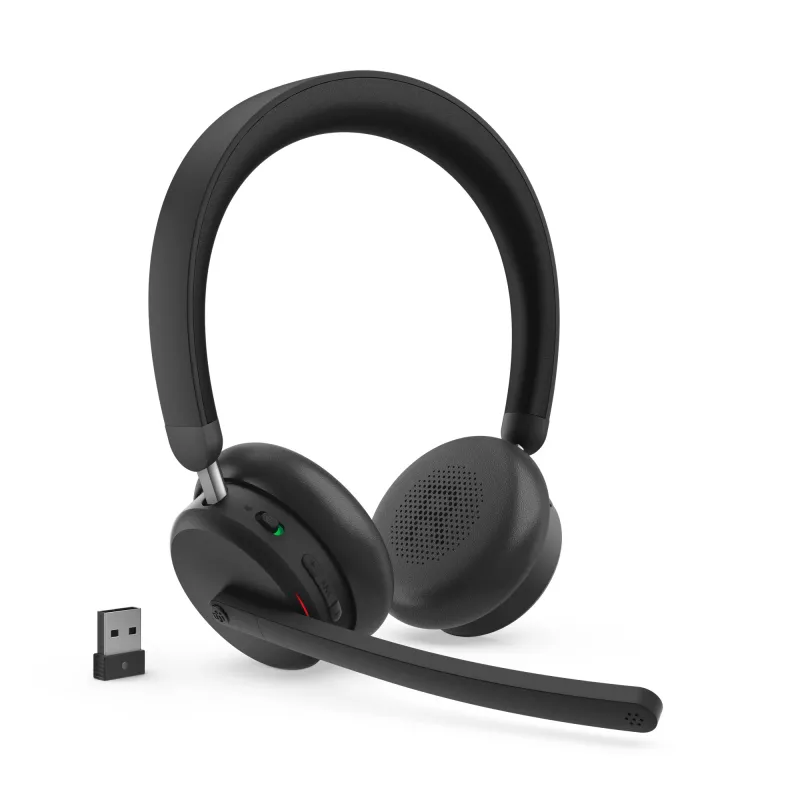 Lenovo ANC Headset 6550 belaidės ausinės su lankeliu, biurui / skambučių centrui, USB Type-C, Bluetooth, juodos