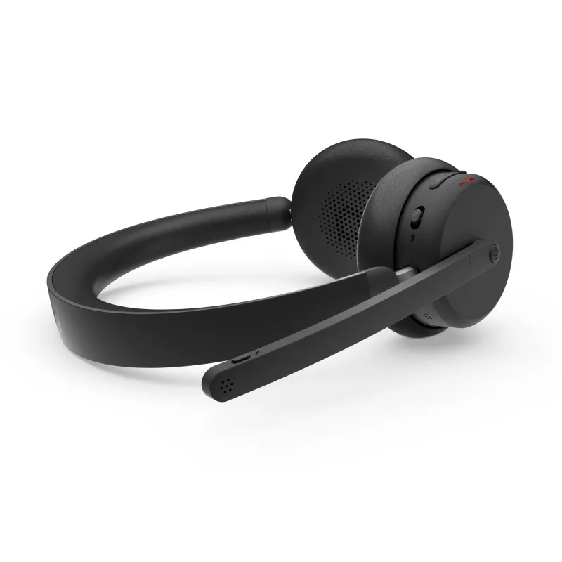 Lenovo ANC Headset 6550 belaidės ausinės su lankeliu, biurui / skambučių centrui, USB Type-C, Bluetooth, juodos