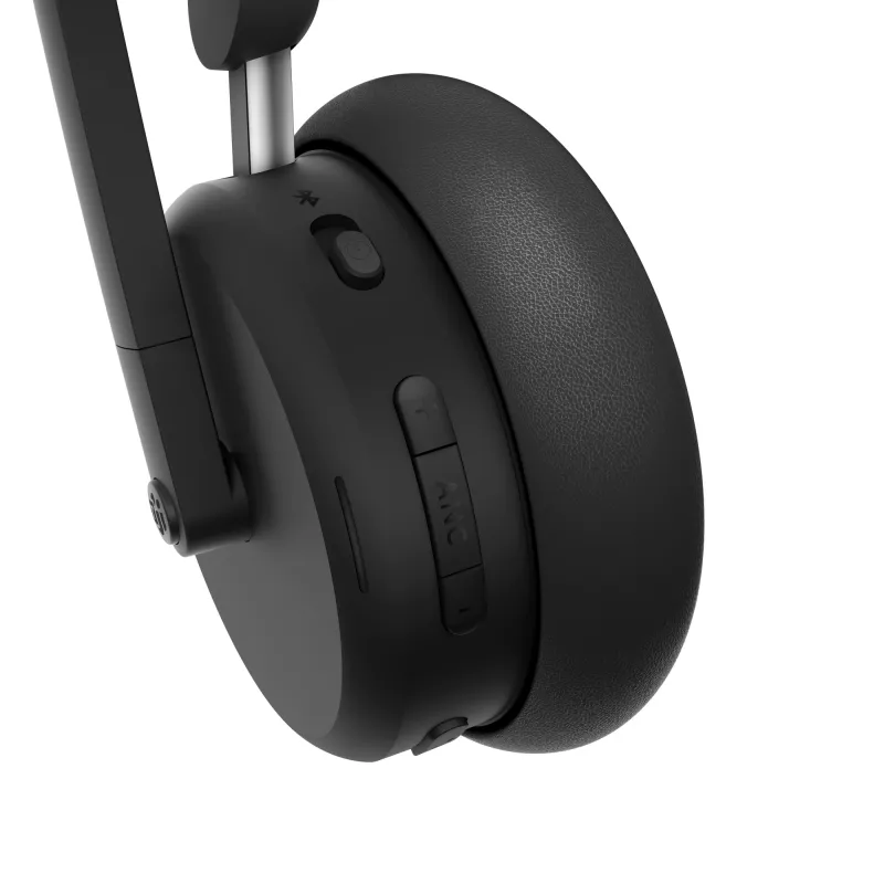 Lenovo ANC Headset 6550 belaidės ausinės su lankeliu, biurui / skambučių centrui, USB Type-C, Bluetooth, juodos