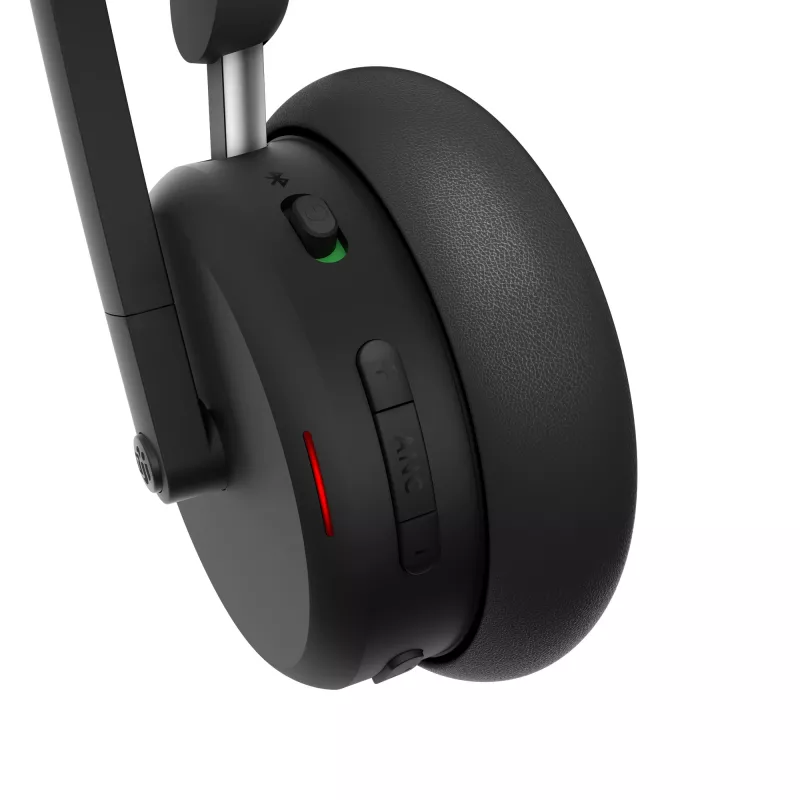 Lenovo ANC Headset 6550 belaidės ausinės su lankeliu, biurui / skambučių centrui, USB Type-C, Bluetooth, juodos