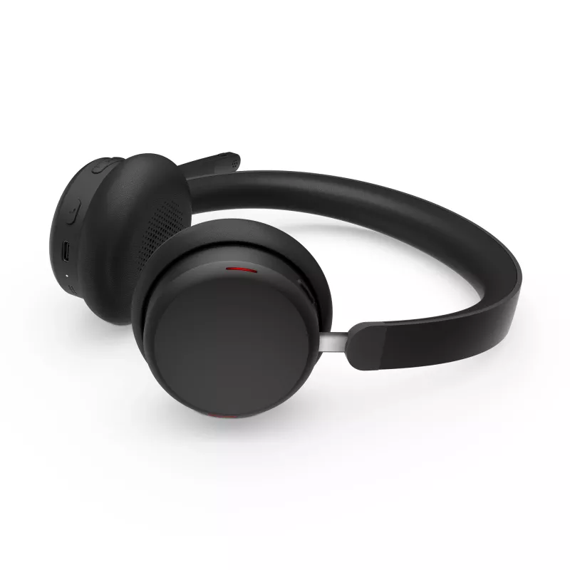 Lenovo 6550 belaidės ausinės, ant galvos, biurui / skambučių centrui, USB-C, Bluetooth, juodos