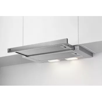 Pusiau įmontuojamas gartraukis Electrolux LFP326S, 598 mm, aliuminio riebalų filtras, 410 m³/h