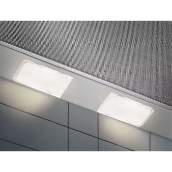 Pusiau įmontuojamas gartraukis Electrolux LFP326S, 598 mm, aliuminio riebalų filtras, 410 m³/h