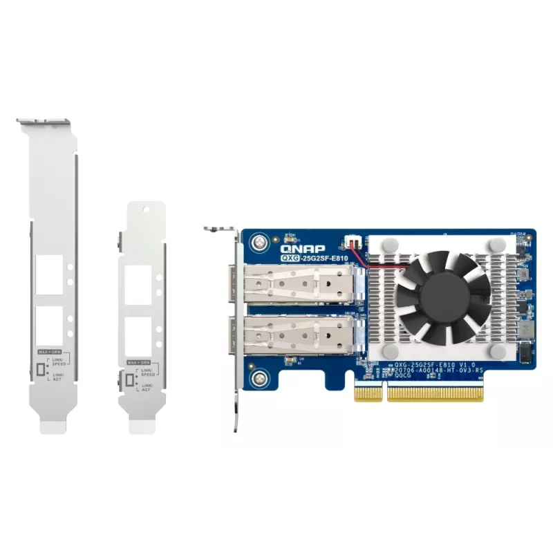 QNAP QXG-25G2SF-E810 tinklo plokštė Vidinė Skaidulinė 25000 Mbit/s