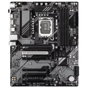 GIGABYTE B760 DS3H WIFI6E GEN5 pagrindinė plokštė – palaiko Intel Core 14-osios kartos procesorius, 8+2+1 fazių skaitmeninis VRM, iki 5600MHz DDR5, 2xPCIe 4.0 M.2, Wi-Fi 6E, 1GbE LAN, USB 3.2 Gen 2x2