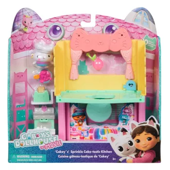 Veiksmo figūrėlė Gabby's Dollhouse Cakey's Sprinkle Cake-tastic Kitchen Daugiaspalvė
