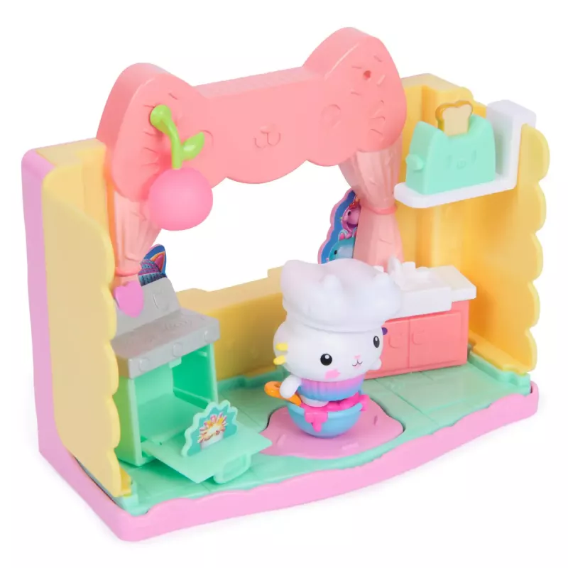 Veiksmo figūrėlė Gabby's Dollhouse Cakey's Sprinkle Cake-tastic Kitchen Daugiaspalvė
