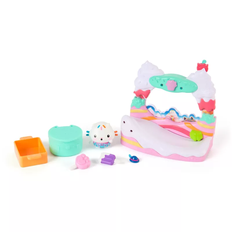 Veiksmo figūrėlė Gabby's Dollhouse Cakey Cat's Sweet Treat Balcony įvairiaspalvė