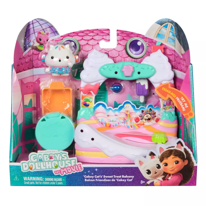 Veiksmo figūrėlė Gabby's Dollhouse Cakey Cat's Sweet Treat Balcony įvairiaspalvė