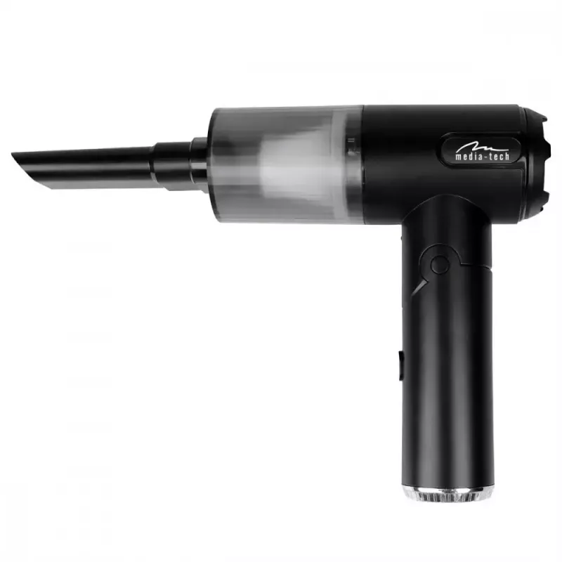 Mini orapūtė MEDIA-TECH MT6538 2 IN 1 Jet Air Duster — belaidis rankinis valytuvas, 2000 mAh, 65 W, 2500 l/min, 7000 Pa